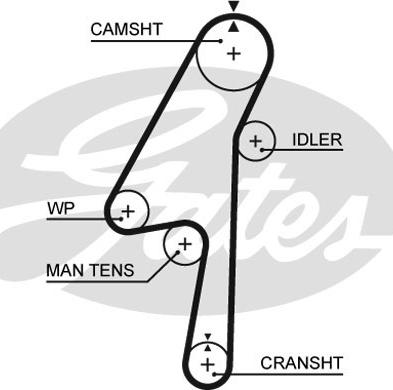 Gates 5580XS - Curea de distributie aaoparts.ro