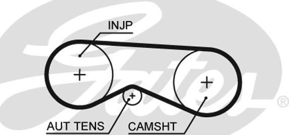 Gates K025557XS - Set curea de distributie aaoparts.ro