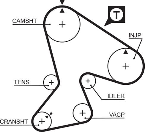GATES 5040 - Curea de distributie aaoparts.ro