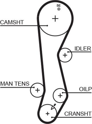GATES 5389XS - Curea de distributie aaoparts.ro