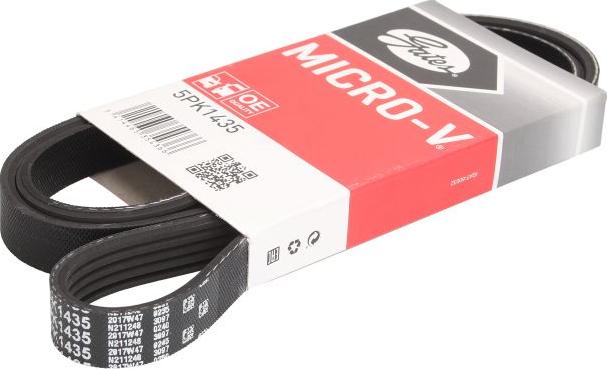 GATES 5PK1435 - Curea transmisie cu caneluri aaoparts.ro
