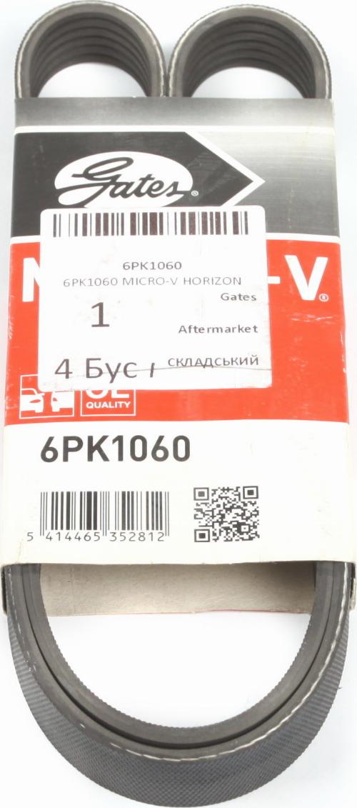 Gates 6PK1060 - Curea transmisie cu caneluri aaoparts.ro