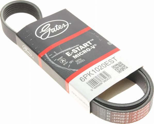 Gates 6PK1020EST - Curea transmisie cu caneluri aaoparts.ro