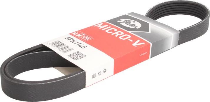 GATES 6PK1148 - Curea transmisie cu caneluri aaoparts.ro