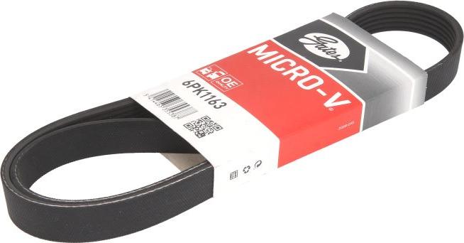 GATES 6PK1163 - Curea transmisie cu caneluri aaoparts.ro