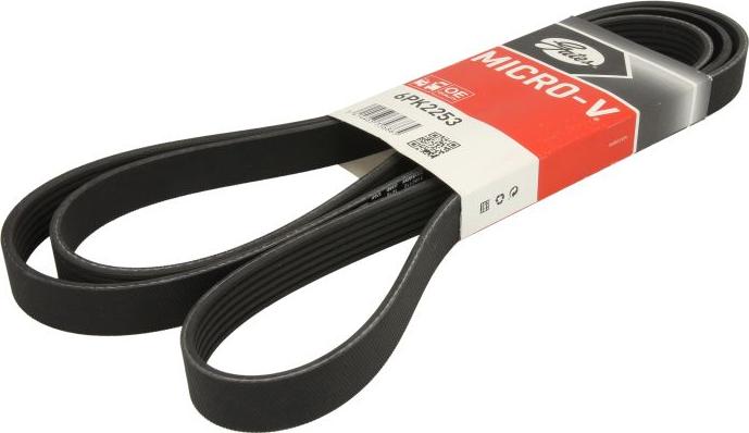 GATES 6PK2253 - Curea transmisie cu caneluri aaoparts.ro
