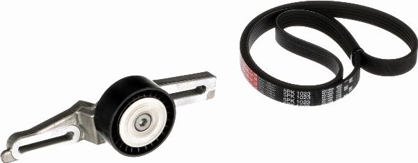 GATES K025PK1023 - Set curea transmisie cu caneluri aaoparts.ro