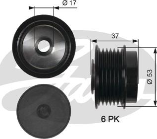 Gates OAP7015 - Fulie, alternator aaoparts.ro