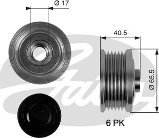 Gates OAP7032 - Fulie, alternator aaoparts.ro