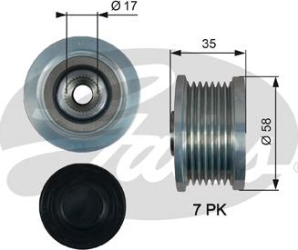 Gates OAP7183 - Fulie, alternator aaoparts.ro