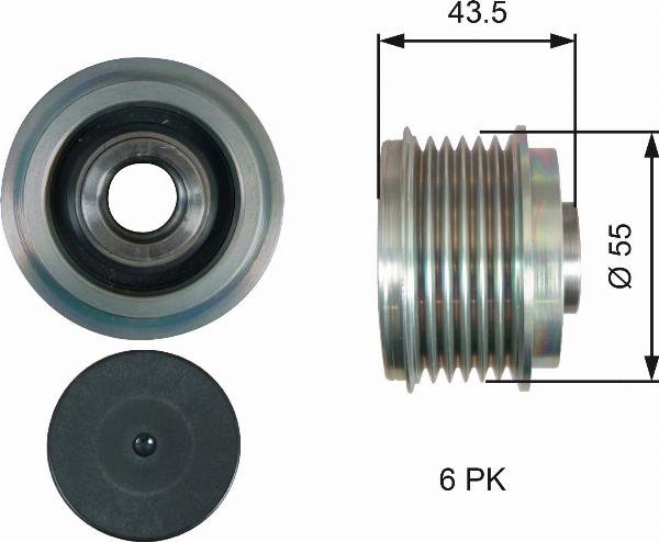GATES OAP7219 - Fulie, alternator aaoparts.ro