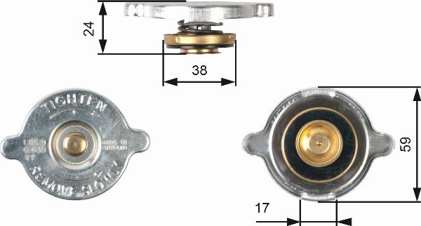 GATES RC109 - Buson,radiator aaoparts.ro
