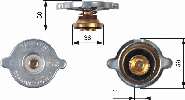 GATES RC102 - Buson,radiator aaoparts.ro