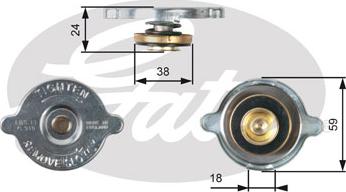 GATES RC115 - Buson,radiator aaoparts.ro