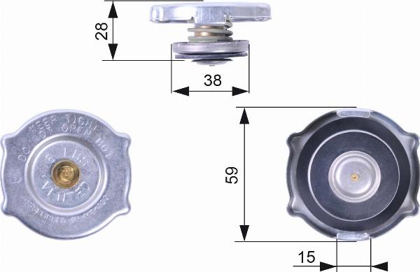 GATES RC135 - Buson,radiator aaoparts.ro