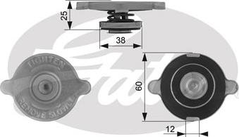 GATES RC132 - Buson,radiator aaoparts.ro