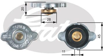 Gates RC124 - Buson,radiator aaoparts.ro