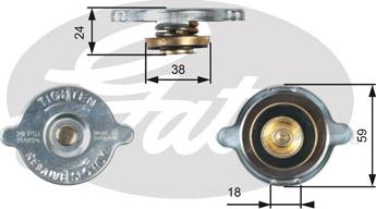 Gates RC125 - Buson,radiator aaoparts.ro