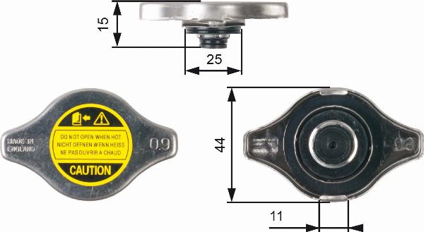 GATES RC127 - Buson,radiator aaoparts.ro