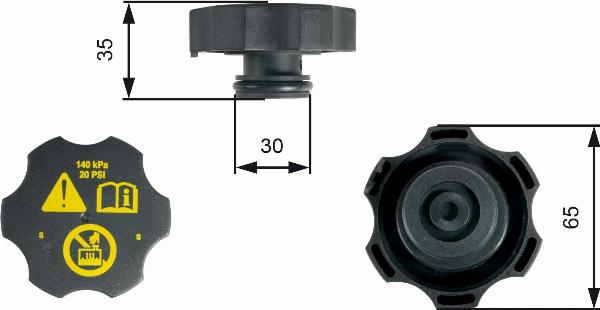 GATES RC249 - Buson,vas expansiune aaoparts.ro