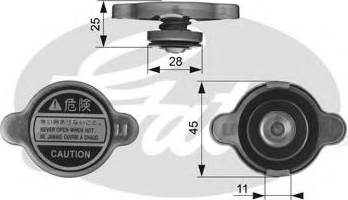 GATES RC212 - Buson,radiator aaoparts.ro