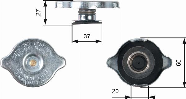 GATES RC217 - Buson,vas expansiune aaoparts.ro