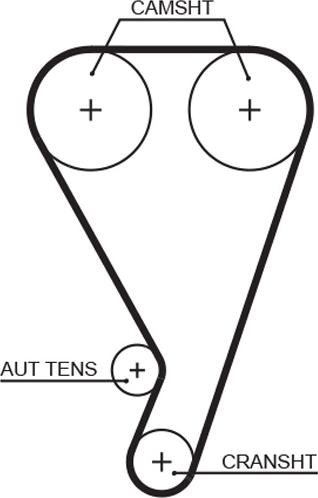 GATES T923 - Curea de distributie aaoparts.ro