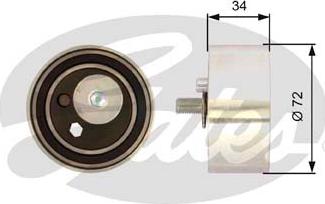 Gates T41095 - Rola intinzator,curea distributie aaoparts.ro