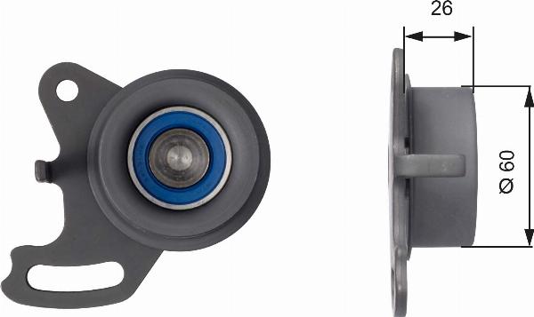 GATES T41056 - Mecanism tensionare, curea distributie aaoparts.ro