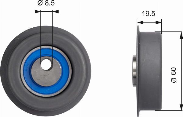 GATES T41053 - Rola intinzator,curea distributie aaoparts.ro