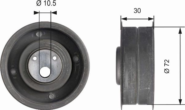 GATES T41080 - Rola intinzator,curea distributie aaoparts.ro