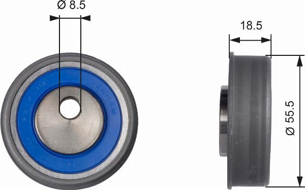 GATES T41038 - Rola intinzator,curea distributie aaoparts.ro