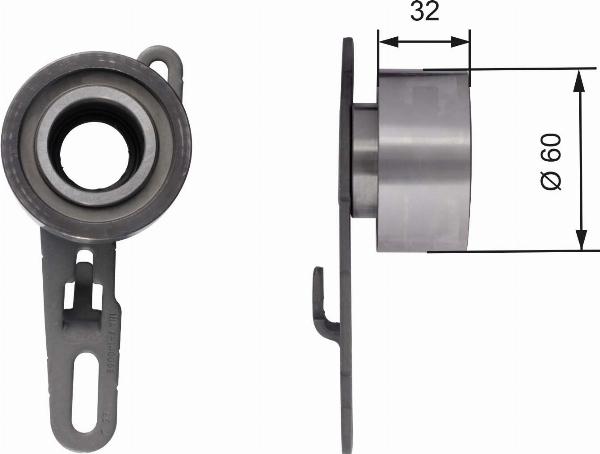 GATES T41150 - Mecanism tensionare, curea distributie aaoparts.ro