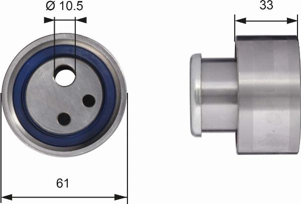 GATES T41119 - Rola intinzator,curea distributie aaoparts.ro