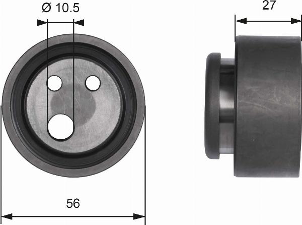 GATES T41116 - Rola intinzator,curea distributie aaoparts.ro