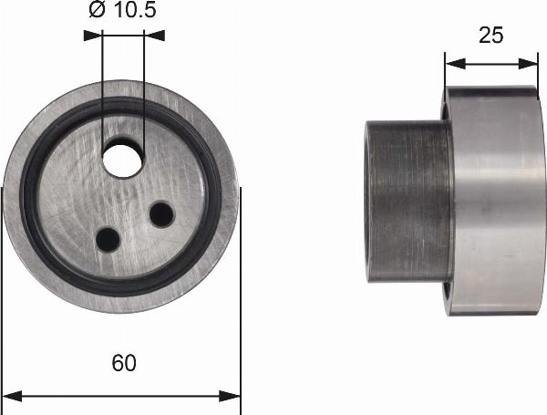 GATES T41113 - Rola intinzator,curea distributie aaoparts.ro