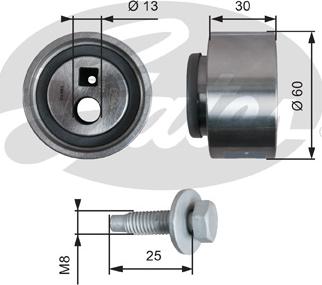 Gates T41139 - Rola intinzator,curea distributie aaoparts.ro