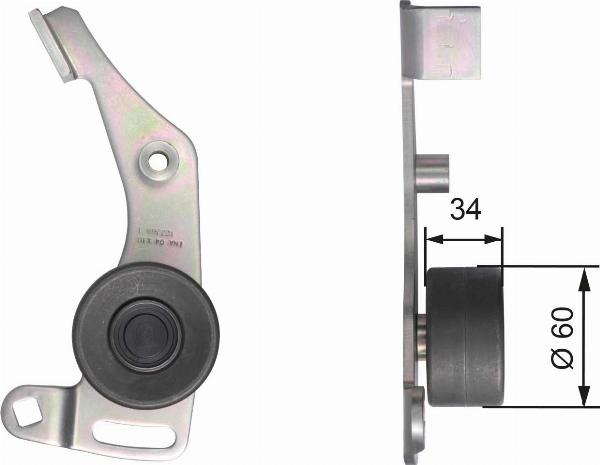 GATES T41137 - Rola intinzator,curea distributie aaoparts.ro