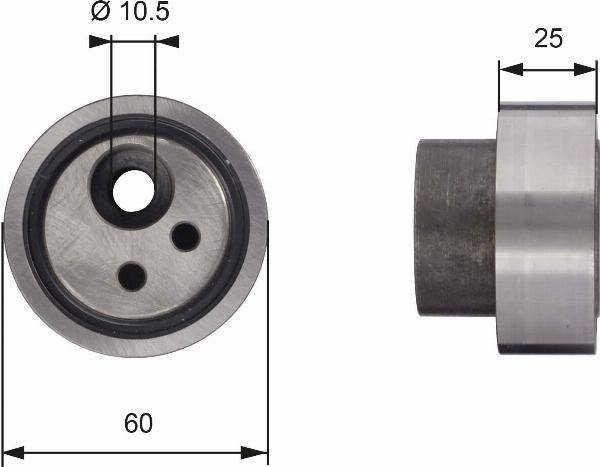 GATES T41122 - Rola intinzator,curea distributie aaoparts.ro