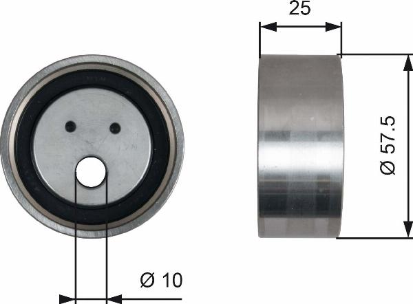 GATES T41321 - Rola intinzator,curea distributie aaoparts.ro