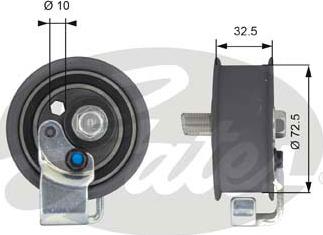 Gates T43065 - Rola intinzator,curea distributie aaoparts.ro