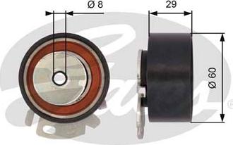 Gates T43068 - Rola intinzator,curea distributie aaoparts.ro