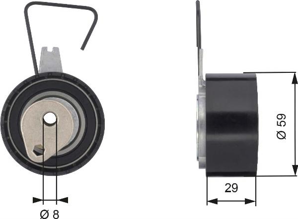 GATES T43141 - Mecanism tensionare, curea distributie aaoparts.ro