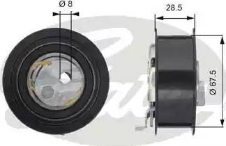 Gates T43142 - Rola intinzator,curea distributie aaoparts.ro