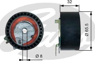 Gates T43236 - Rola intinzator,curea distributie aaoparts.ro