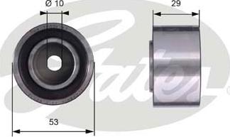 Gates T42059 - Rola ghidare / conducere, curea distributie aaoparts.ro