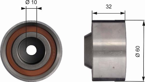GATES T42017 - Rola ghidare / conducere, curea distributie aaoparts.ro