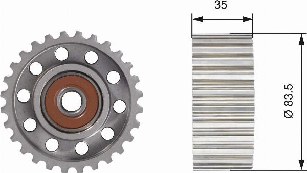 GATES T42100 - Rola ghidare / conducere, curea distributie aaoparts.ro