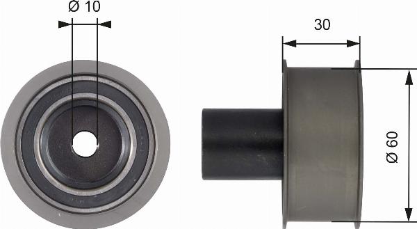 GATES T42136 - Rola ghidare / conducere, curea distributie aaoparts.ro