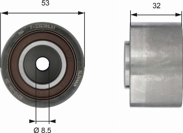 GATES T42179 - Rola ghidare / conducere, curea distributie aaoparts.ro